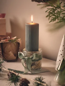 Søstrene Grene Julelys|Lys^Bloklys 11 Cm