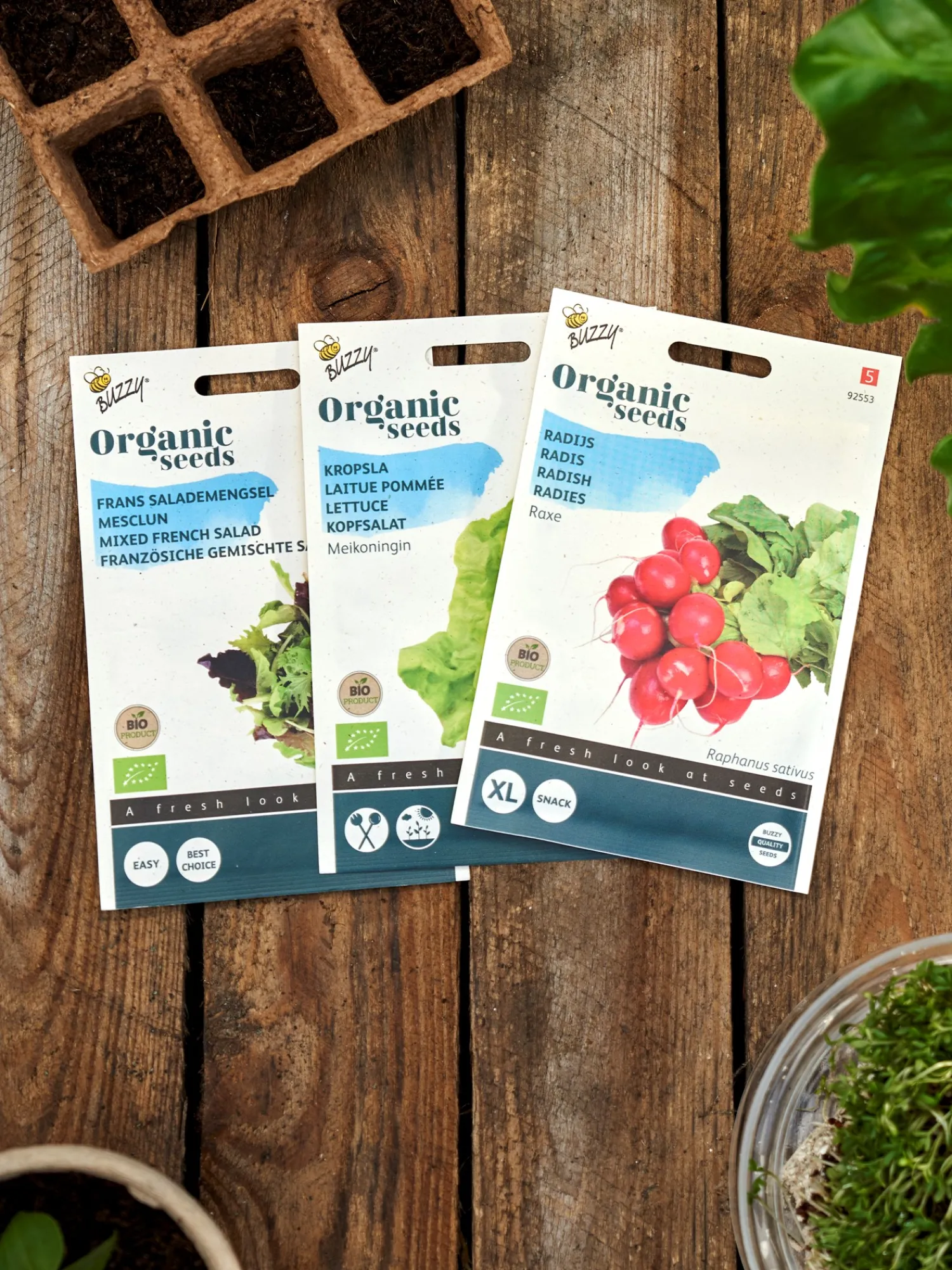 Søstrene Grene Have^Buzzy® økologisk Fransk Salatfrøblanding