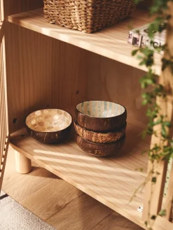 Søstrene Grene Dekoration^Dekorativ Skål I Kokosnød