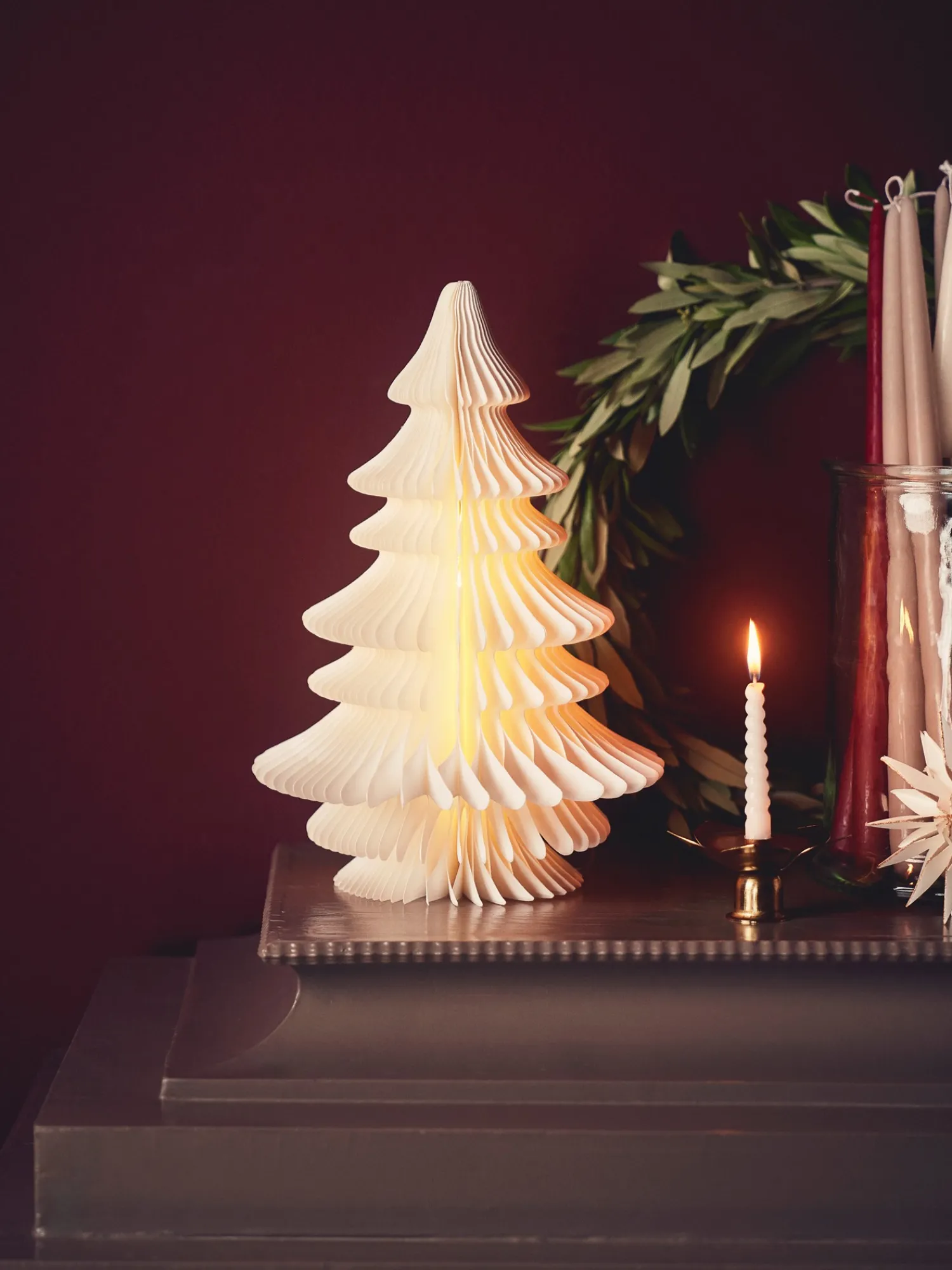 Søstrene Grene Julepynt|Lamper^Dekorativt Træ Med LED-lys