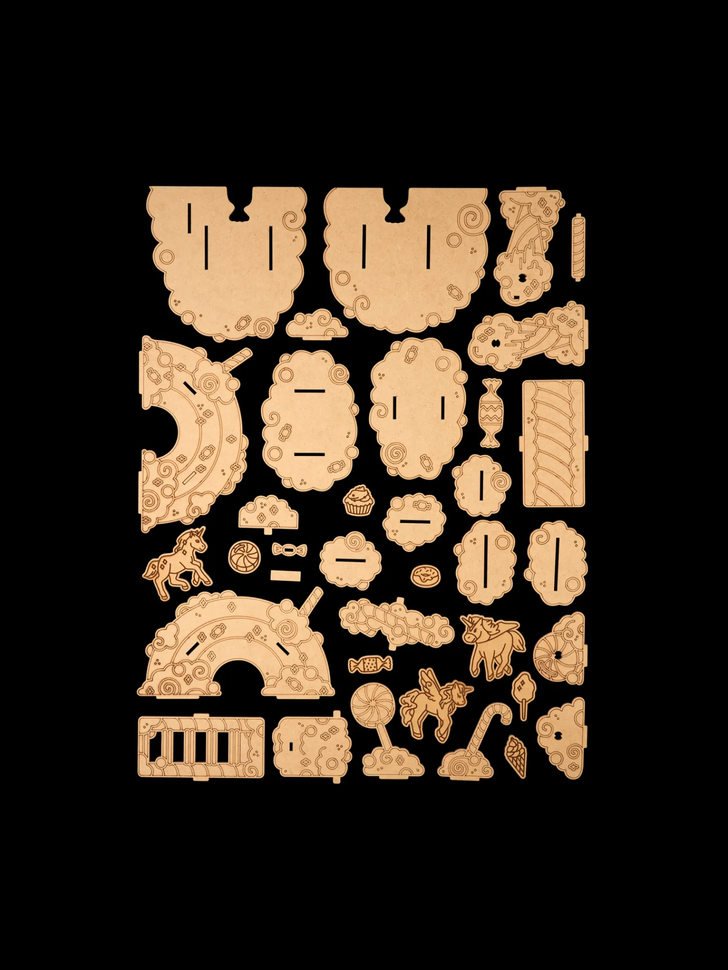 Børn Søstrene Grene Trælegetøj^DIY-kit Candy Land