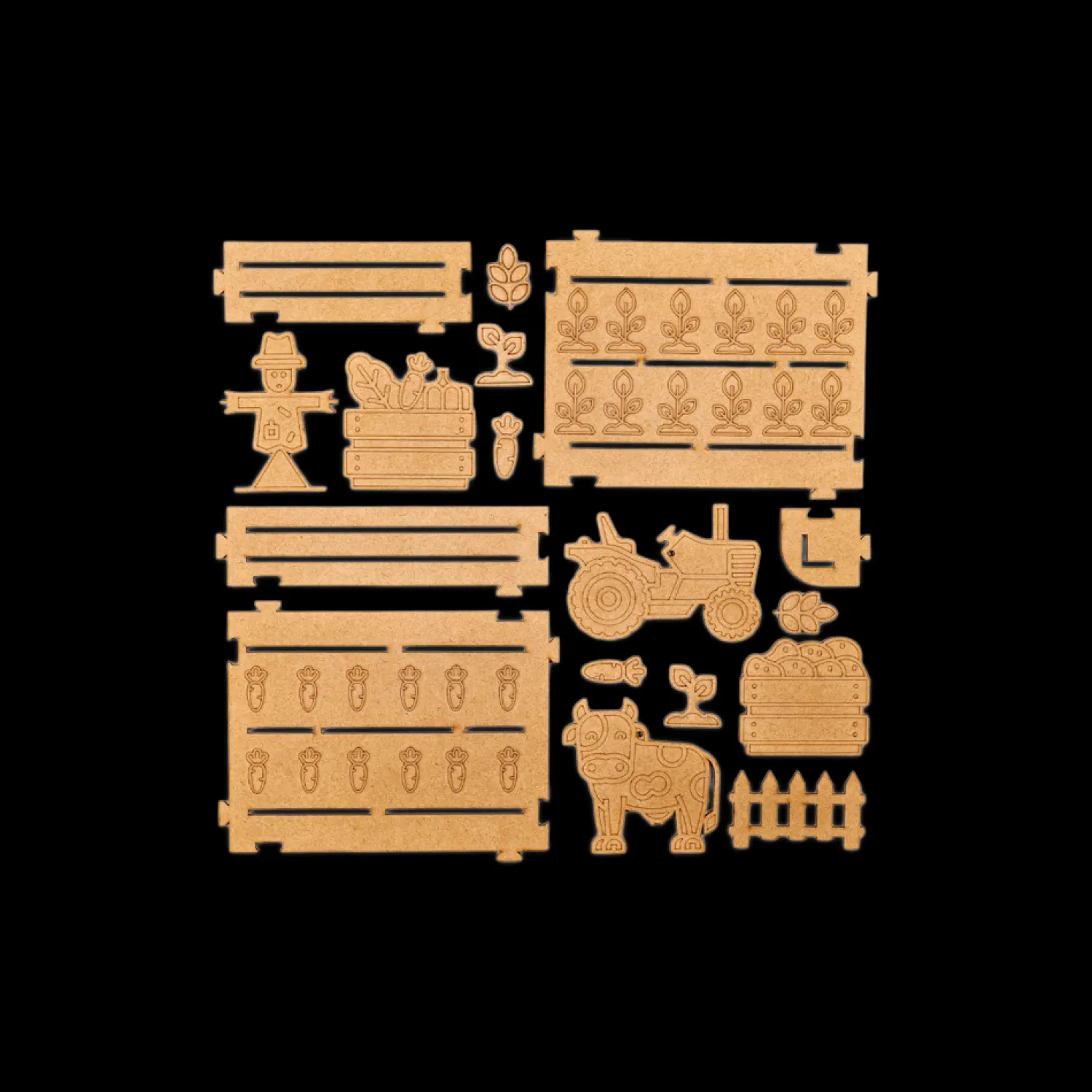 Børn Søstrene Grene Trælegetøj^DIY-kit Harvest Time