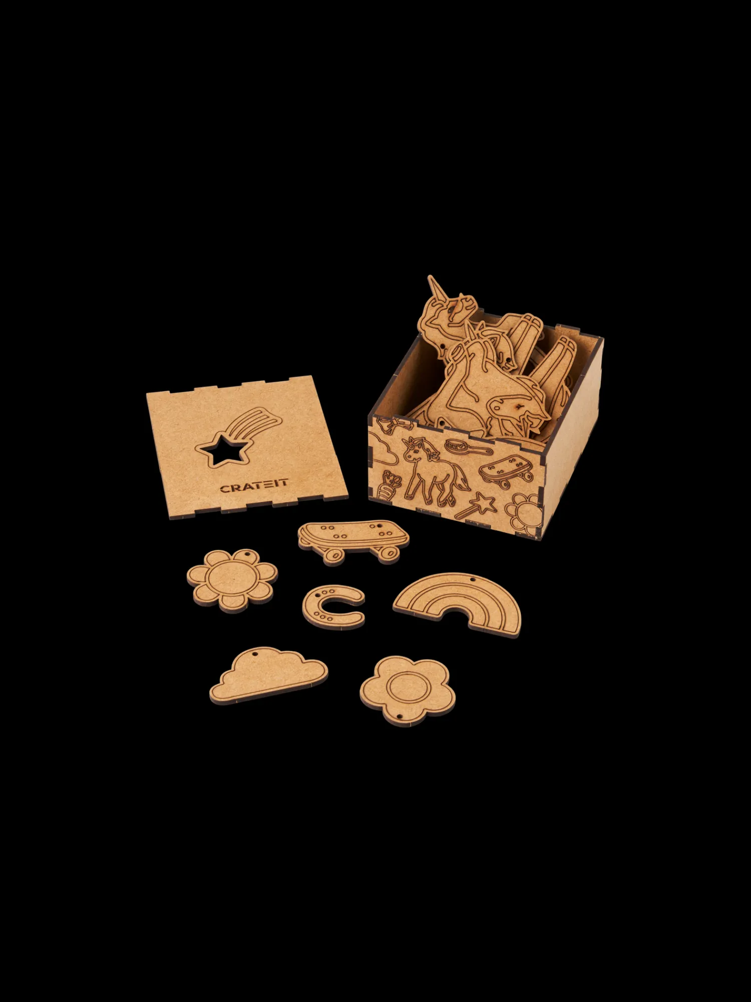 Børn Søstrene Grene Trælegetøj^DIY-kit Rainbow Friends