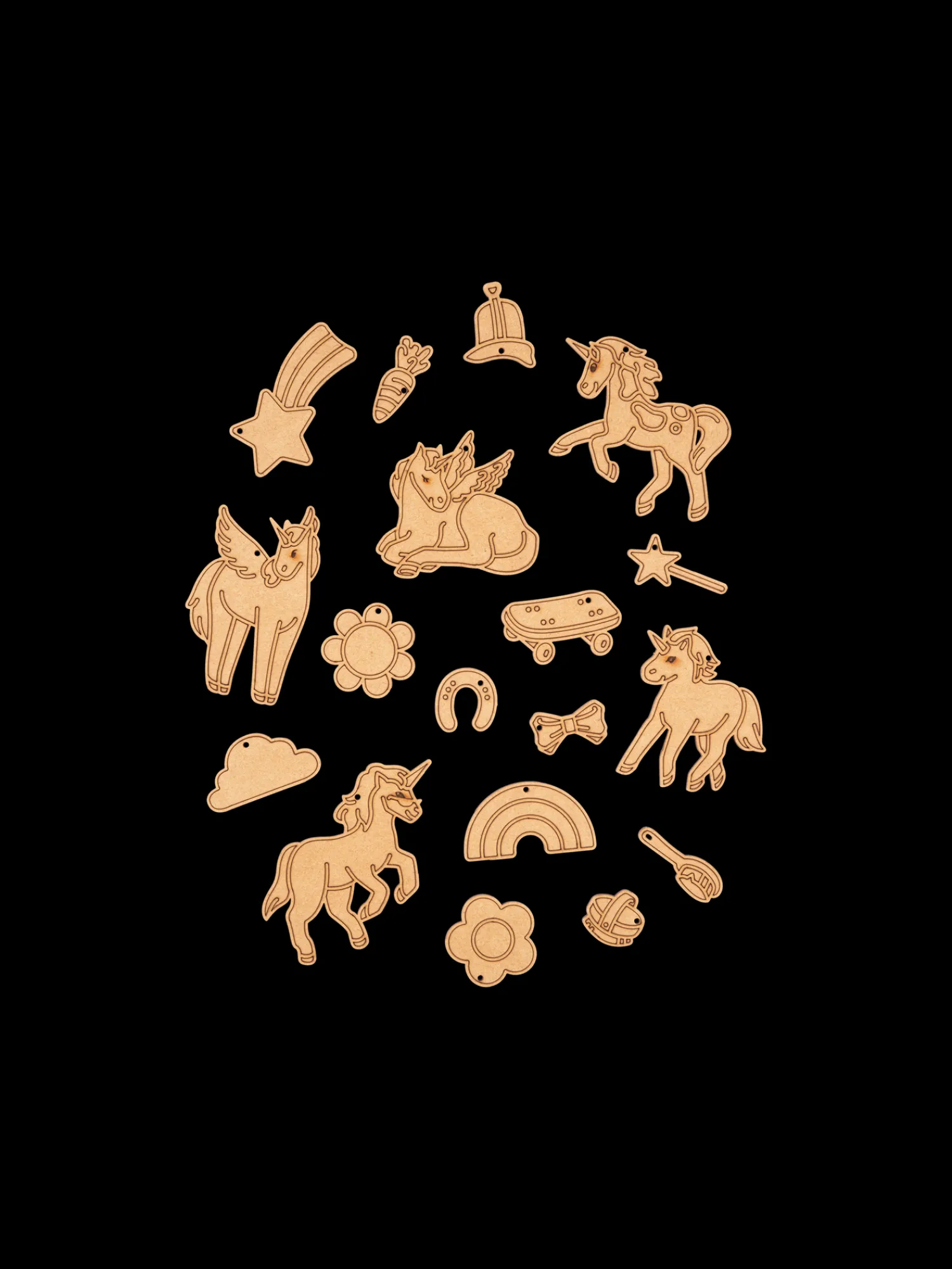 Børn Søstrene Grene Trælegetøj^DIY-kit Rainbow Friends