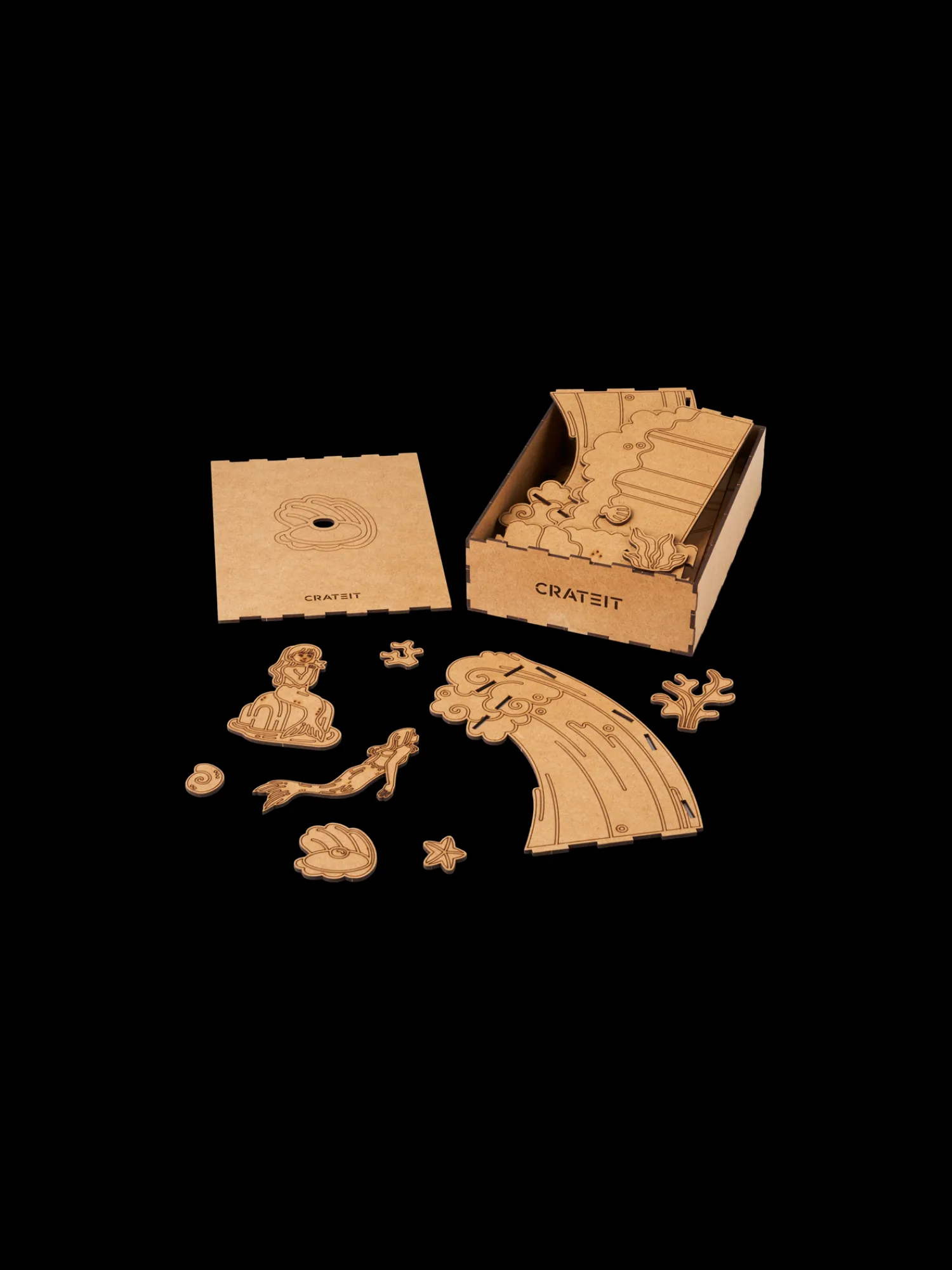 Børn Søstrene Grene Trælegetøj^DIY-kit Seashell Shore