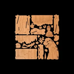 Børn Søstrene Grene Trælegetøj^DIY-kit Seashell Shore