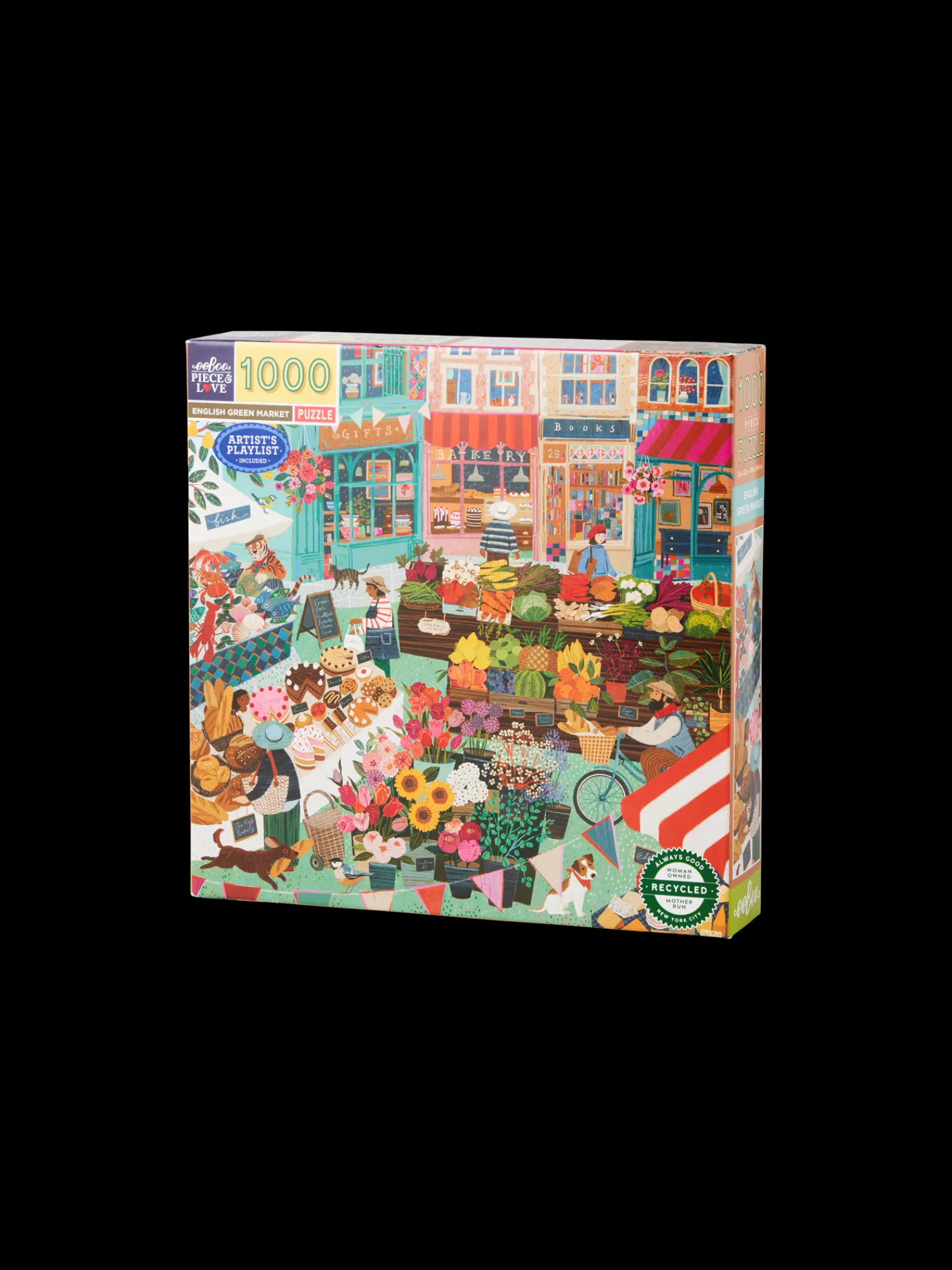 Søstrene Grene Puslespil Og Spil^English Green Market-puslespil 1000 Brikker