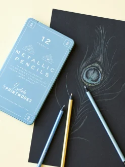 Søstrene Grene Hobbymaling^Farveblyanter Metallic