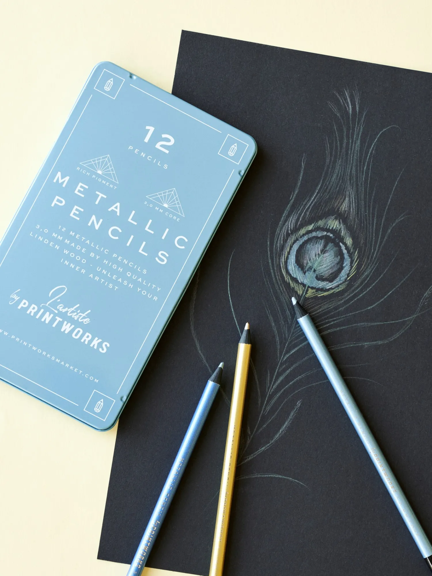 Søstrene Grene Hobbymaling^Farveblyanter Metallic