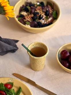 Søstrene Grene Service^Flow Fest Glas - Gul