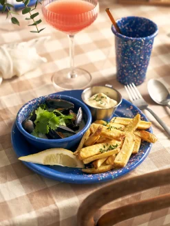 Søstrene Grene Service^Flow Fest Skål Ø13,5 - Blå