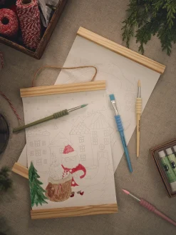 Søstrene Grene Julepynt|Lærreder^Fortrykt Lærred Med Ramme 18 X 24