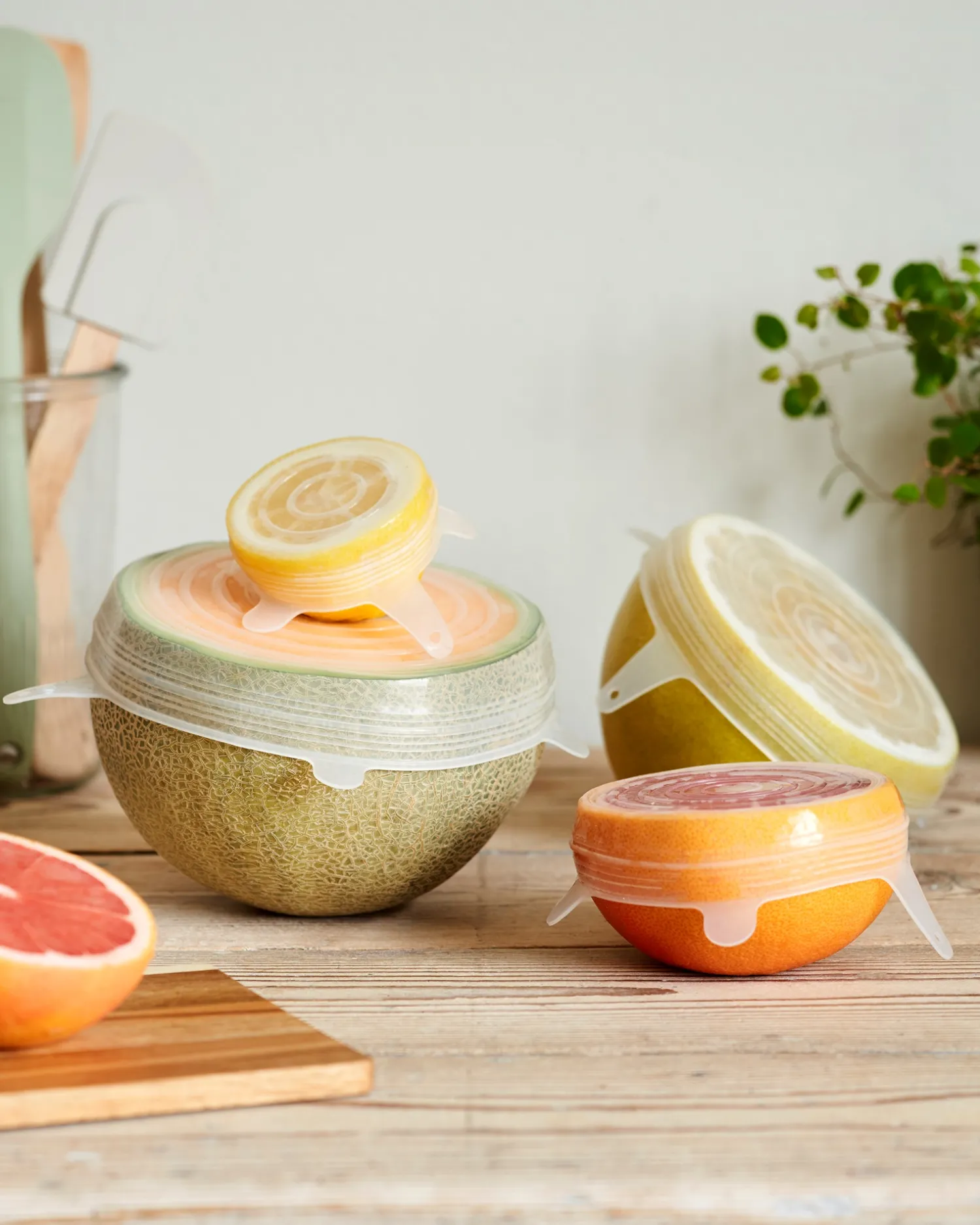 Søstrene Grene Køkkentilbehør^Genanvendelige Låg Til Madvarer