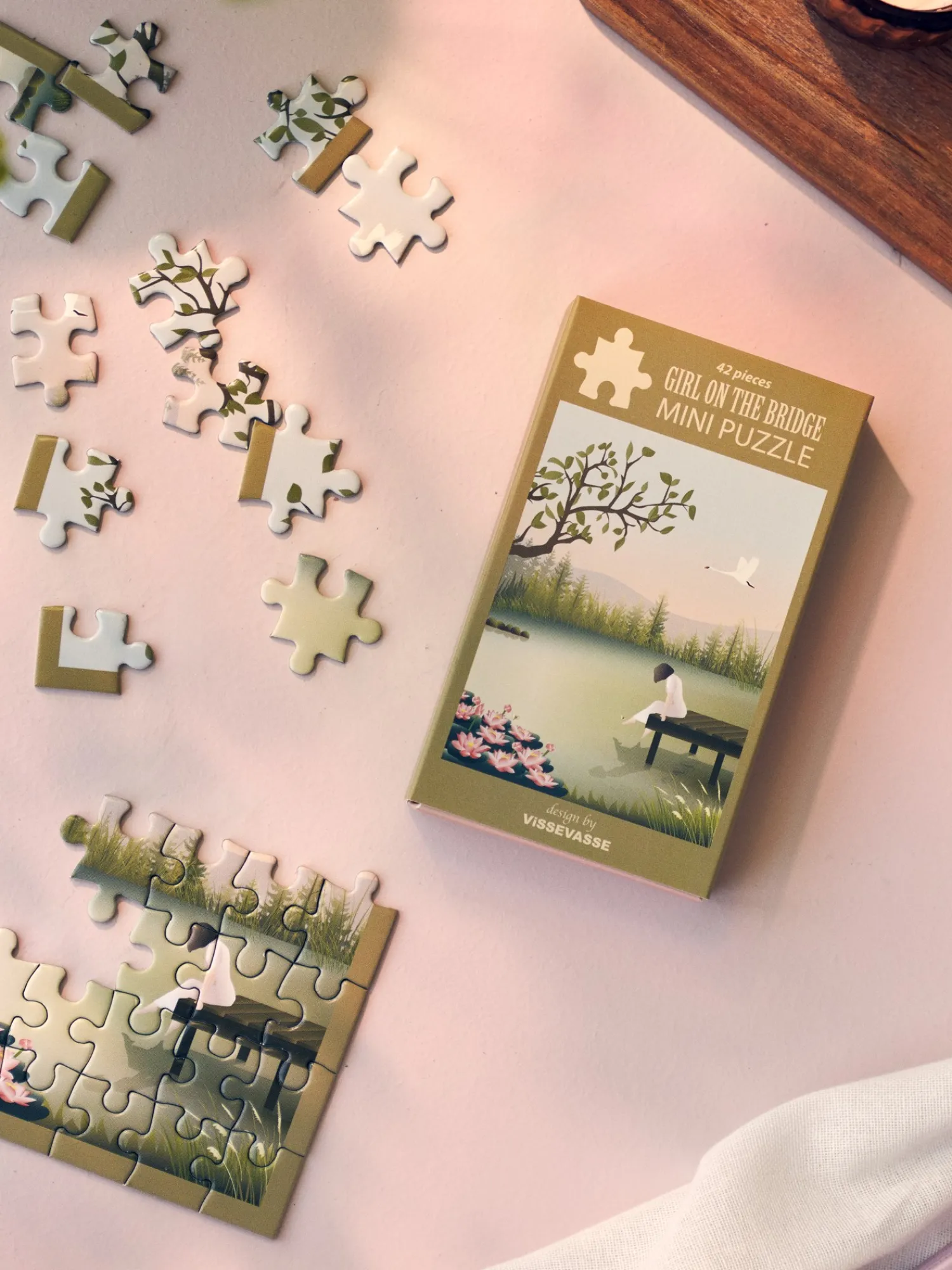 Søstrene Grene Puslespil Og Spil^Girl On The Brigde-puslespil 42 Brikker