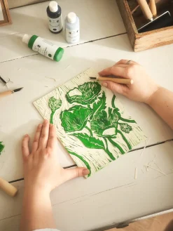 Søstrene Grene Malertilbehør^Gummiplade 18 X 24 Til Linoleumstryk