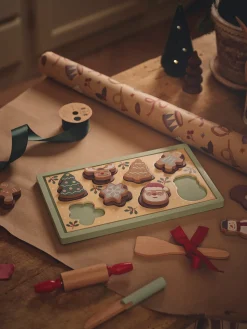 Børn Søstrene Grene Trælegetøj^Julebagesæt Til Legekøkken