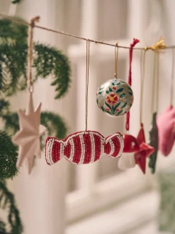 Søstrene Grene JuletræsPynt|Dekoration^Juleophæng Med Perlebesat Slik