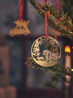 Søstrene Grene Juletræs­Pynt|Lysestager^Juleophæng Med Vinterlandsmotiver