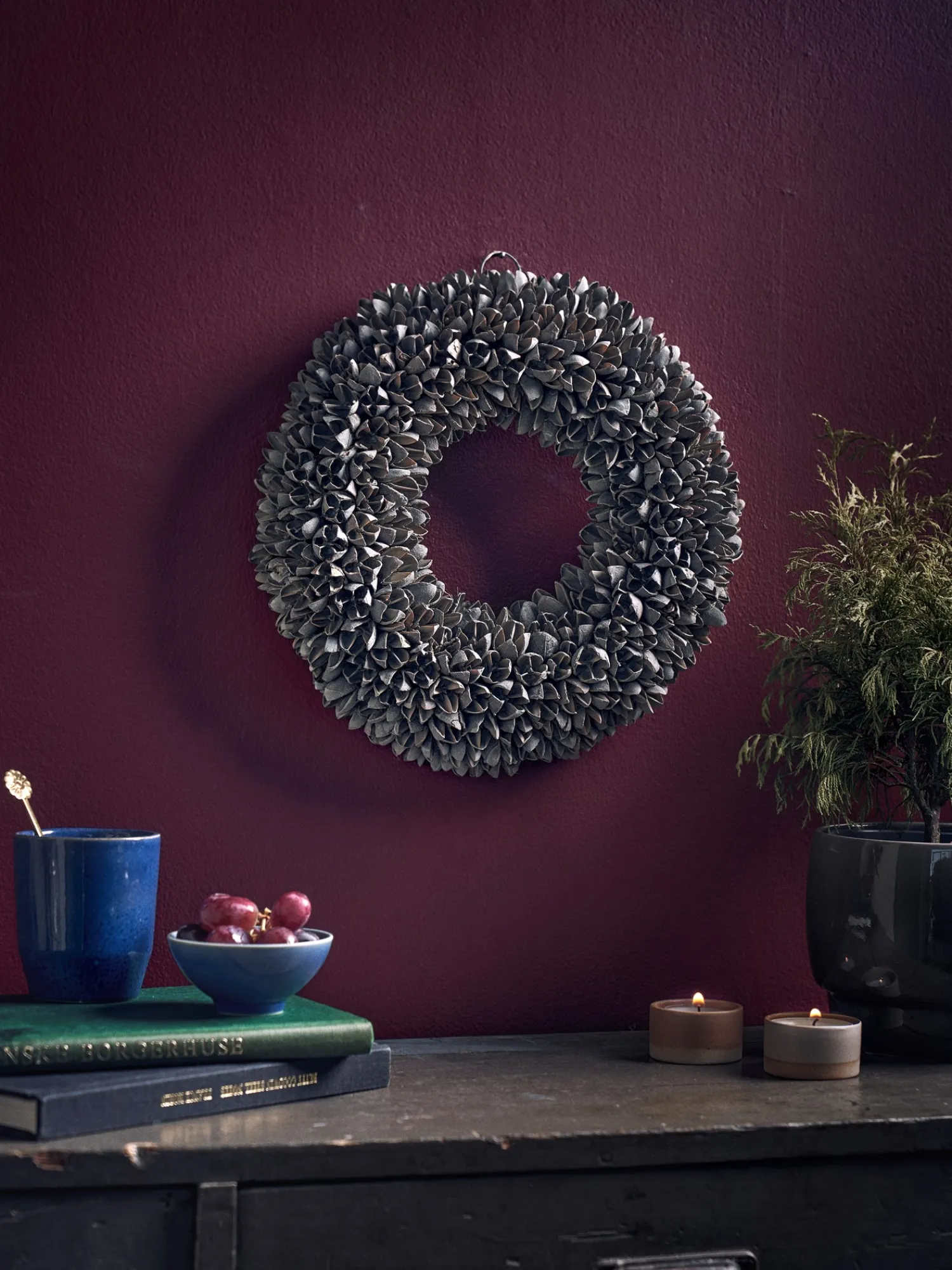 Søstrene Grene Julepynt|Dekoration^Krans Af Bakuli Ø30