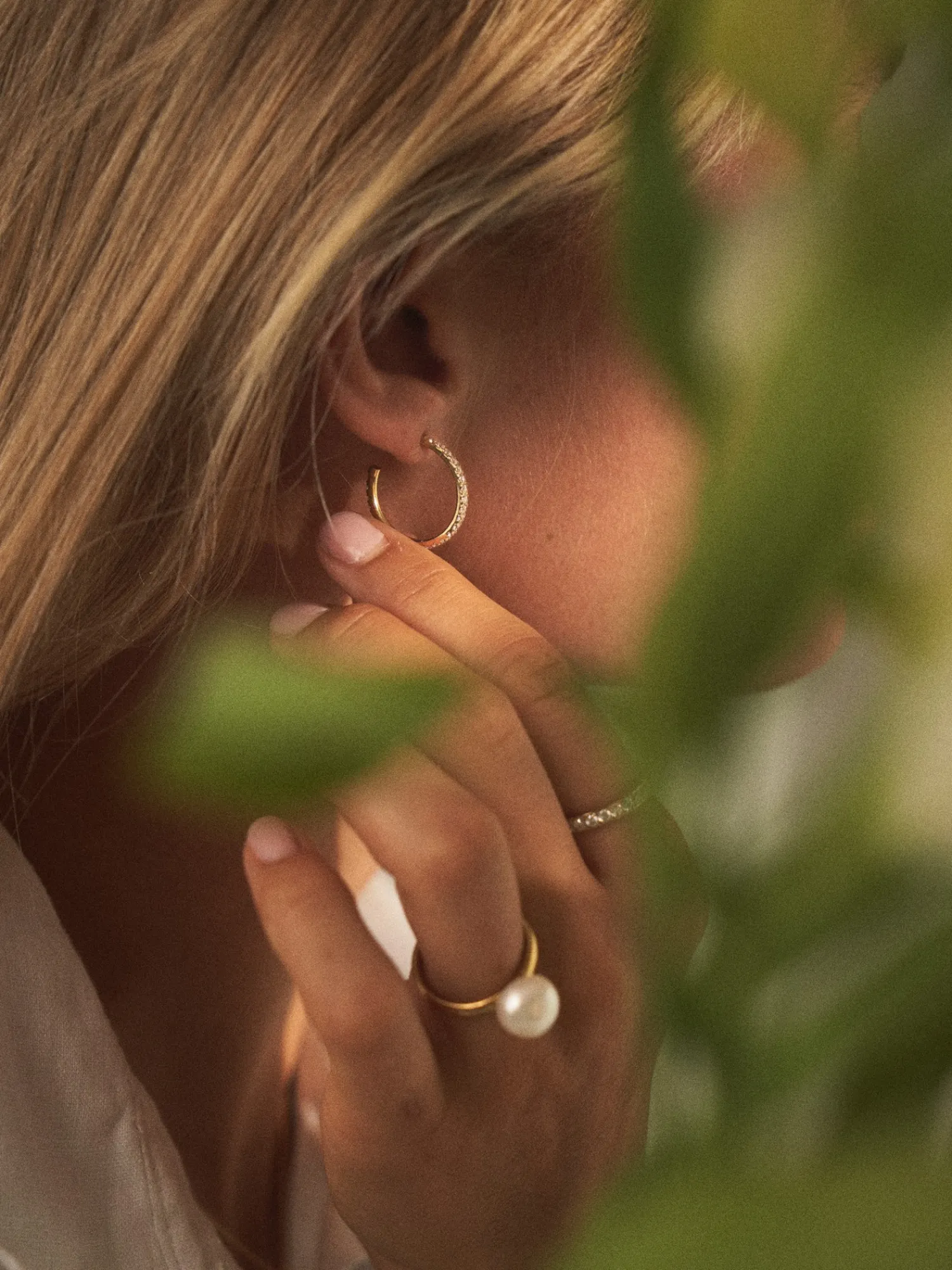 Søstrene Grene Øreringe^Krone-hoops