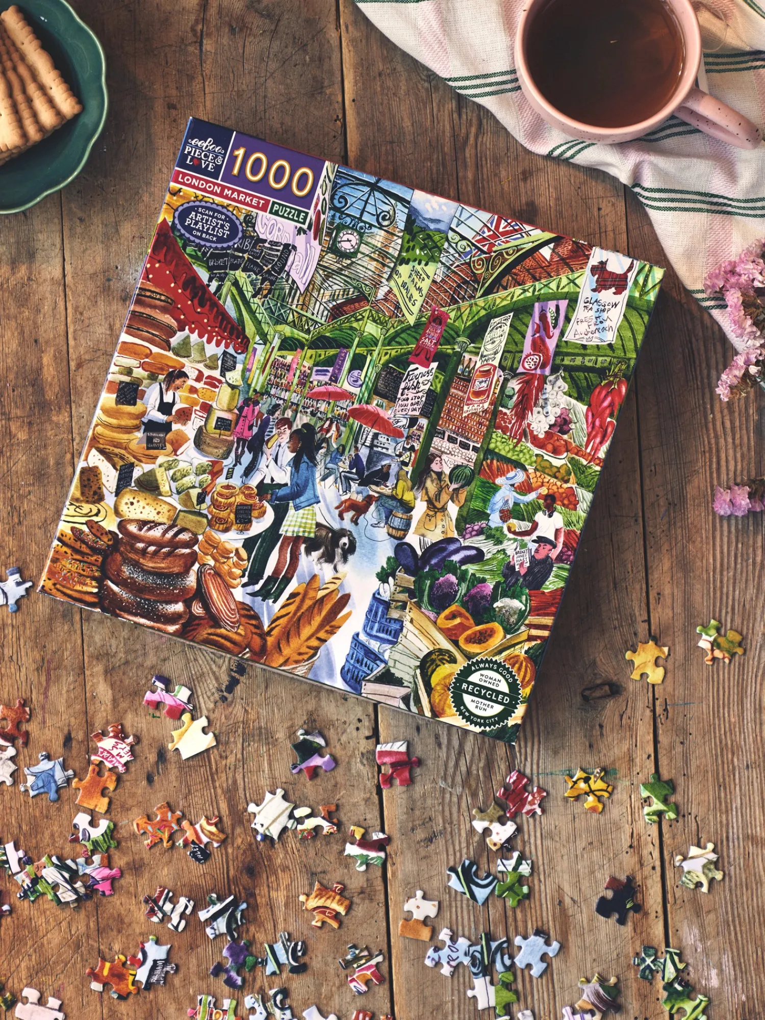 Søstrene Grene Puslespil Og Spil^London Market-puslespil 1000 Brikker