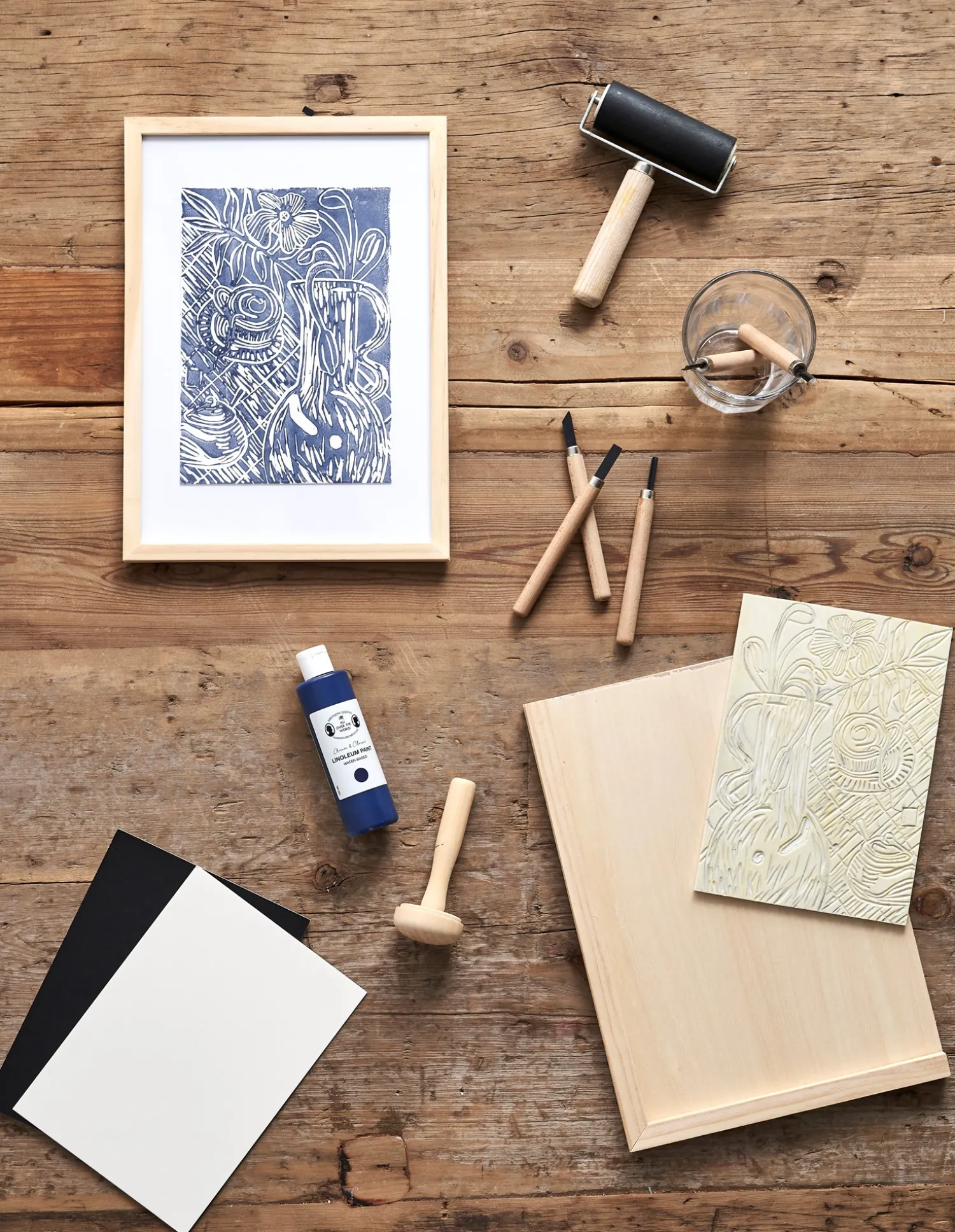 Søstrene Grene Malertilbehør^Malerrulle Til Linoleumstryk