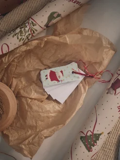 Søstrene Grene Jule­Indpakning|Papirvarer^Minikort På Ring