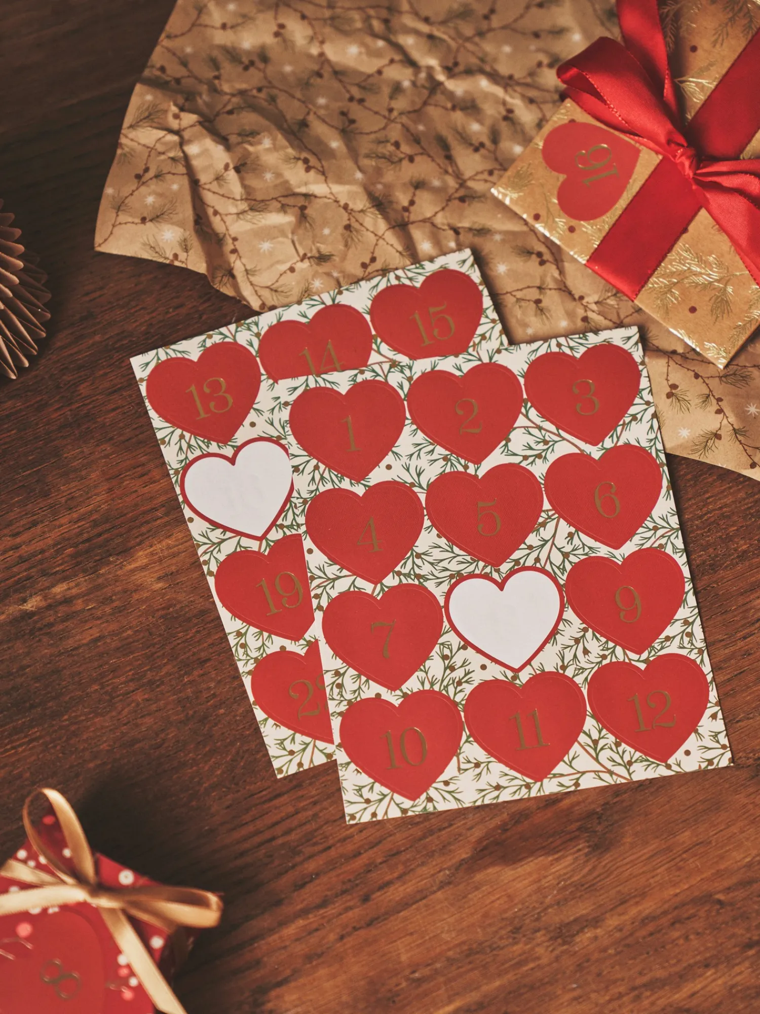 Søstrene Grene Jule­Indpakning|Klistermærker^Nummeree Klistermærker