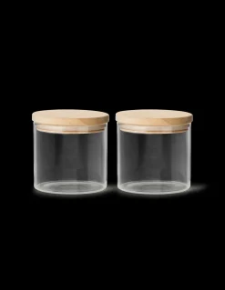 Søstrene Grene Køkkentilbehør^Opbevaringsglas Med Låg 2-pak