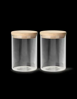 Søstrene Grene Køkkentilbehør^Opbevaringsglas Med Låg 2-pak