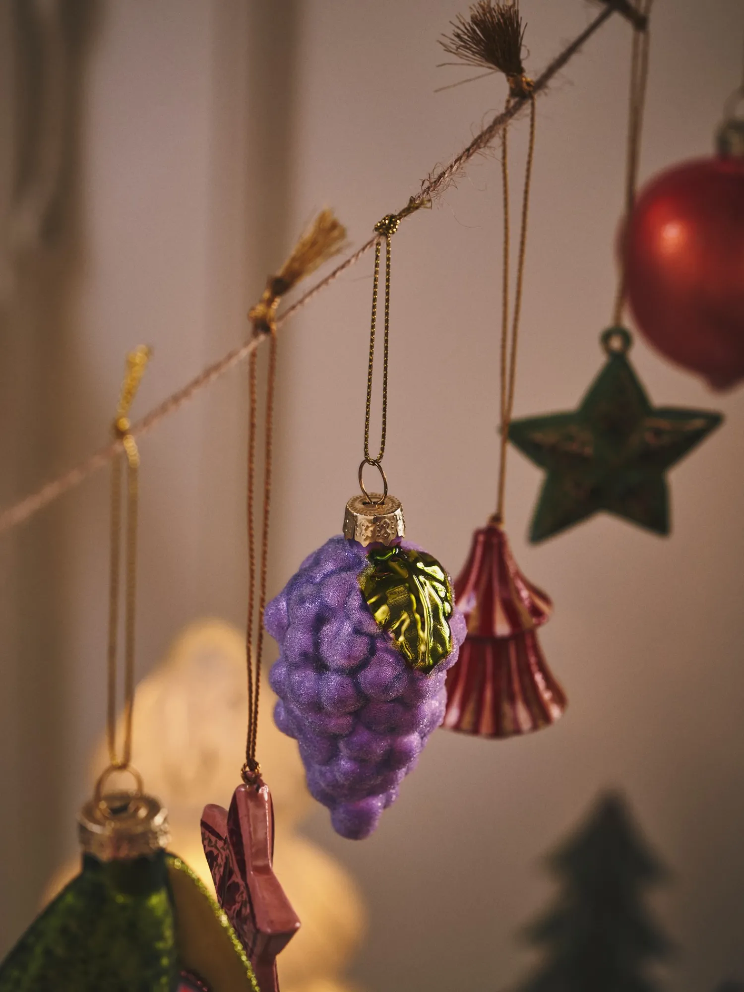 Søstrene Grene Julekugler|JuletræsPynt^Ornament Med Vindruer