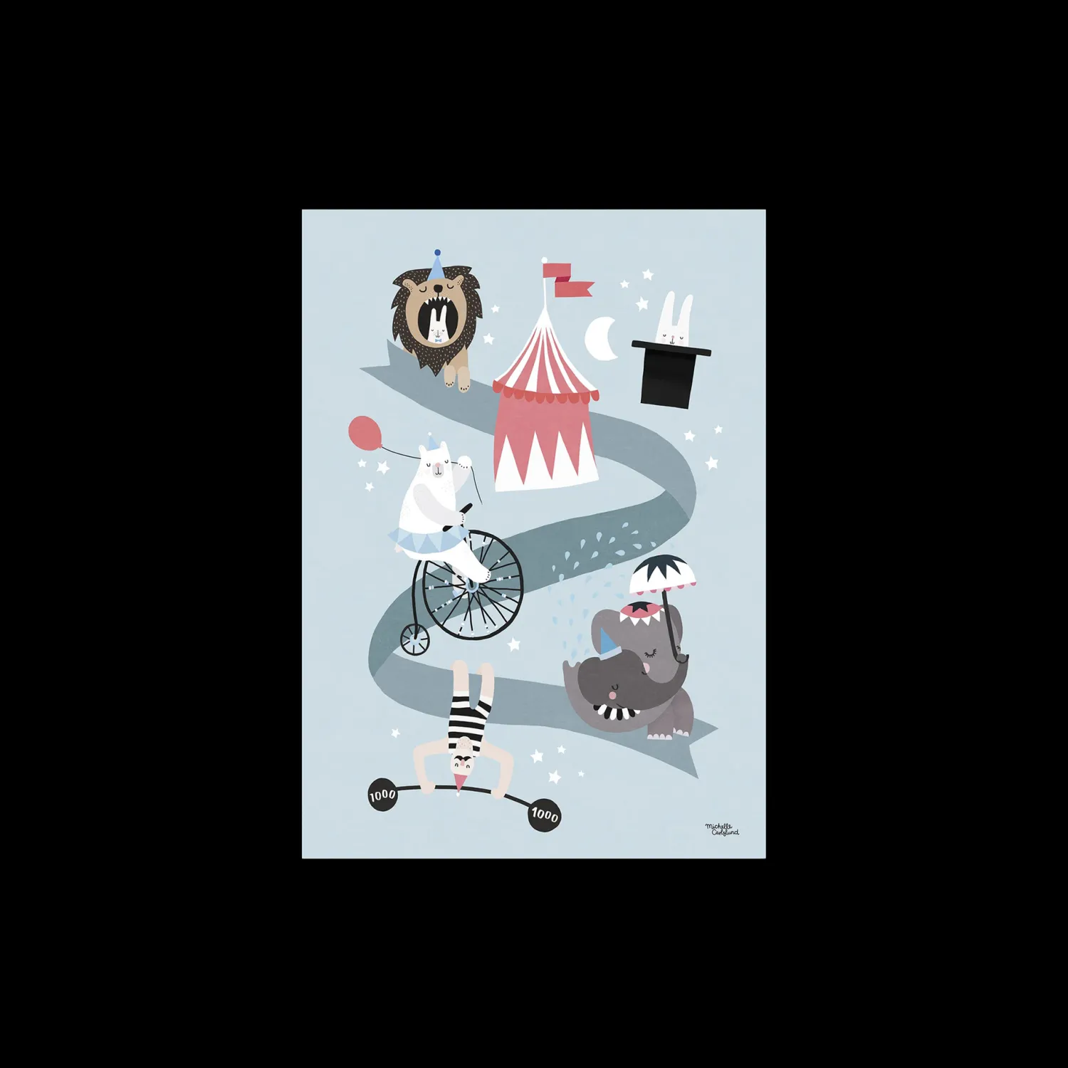 Børn Søstrene Grene BørneInteriør^Plakat Circus Friends A3