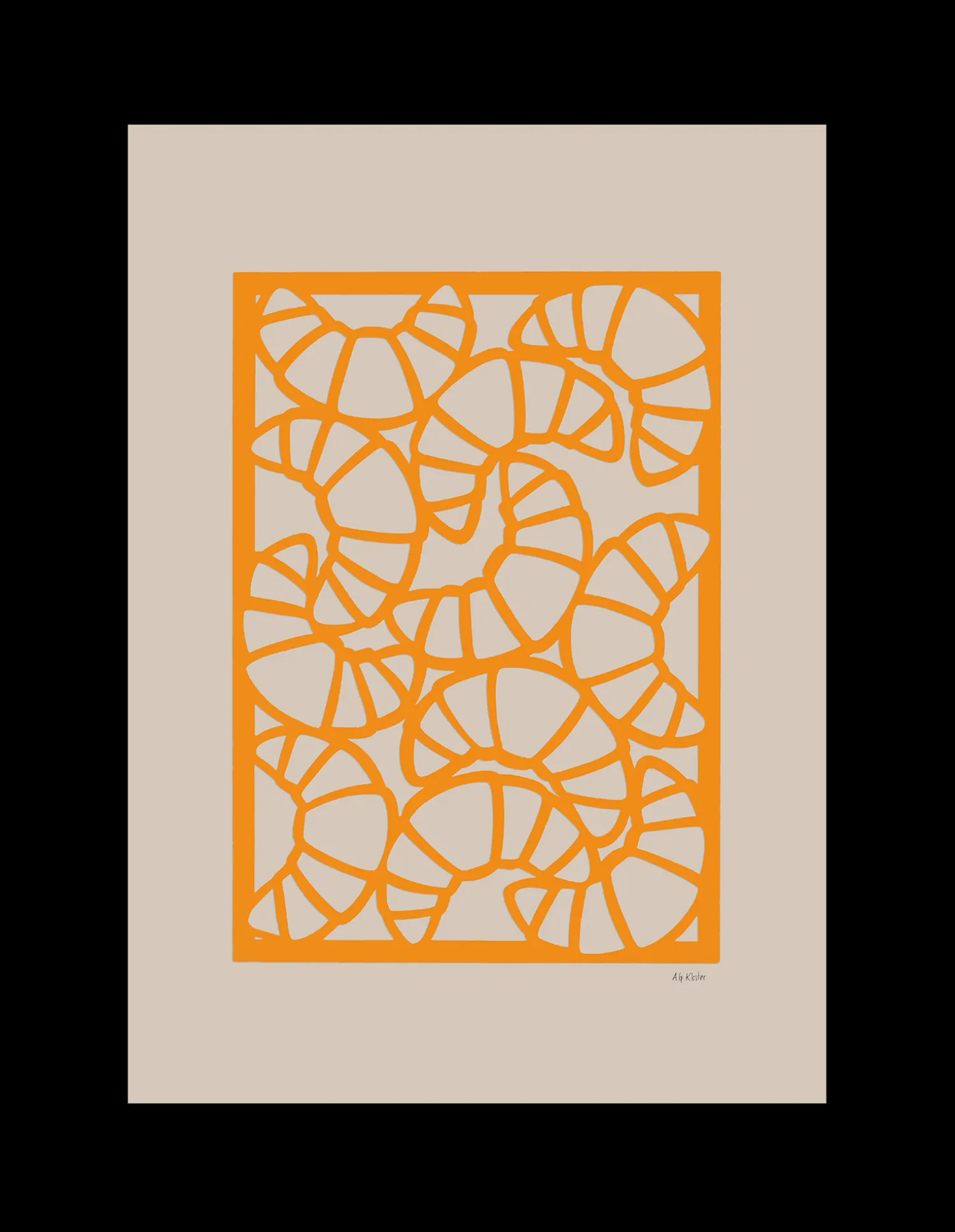 Søstrene Grene Rammer Og Plakater^Plakat Croissants 50 X 70