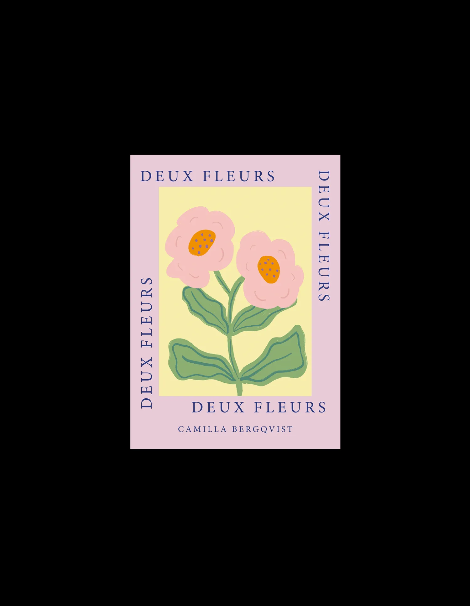 Søstrene Grene Rammer Og Plakater^Plakat Deux Fleurs Pink A4