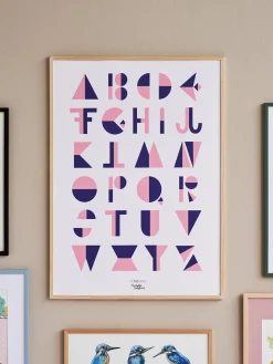 Børn Søstrene Grene Børne­Interiør^Plakat Flip Pink 50 X 70