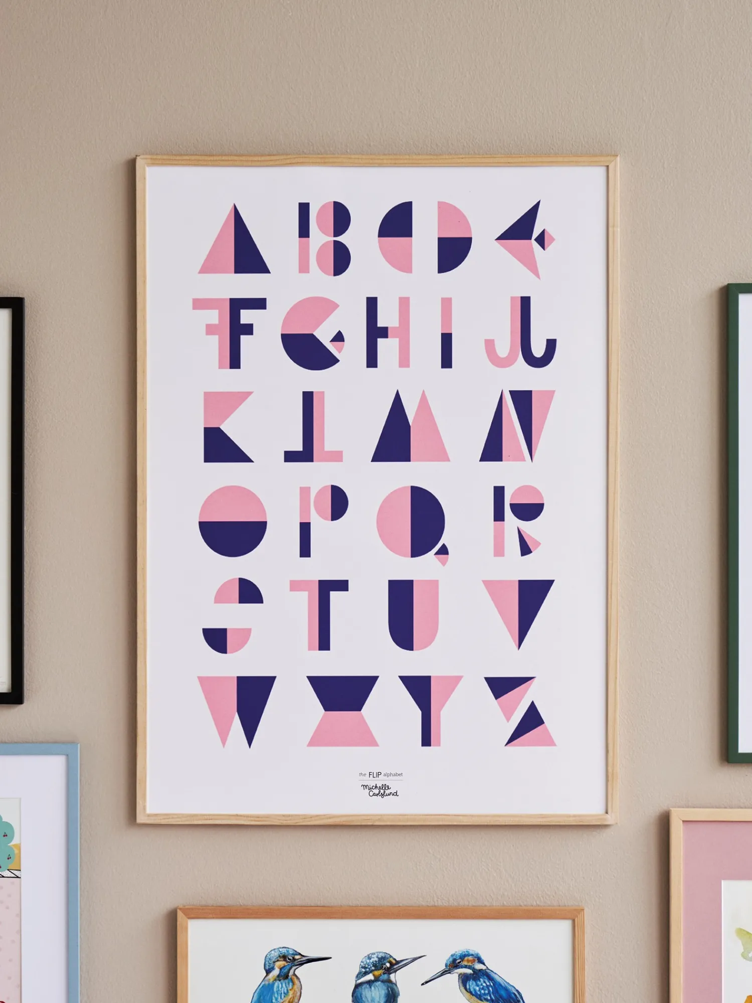 Børn Søstrene Grene BørneInteriør^Plakat Flip Pink 50 X 70