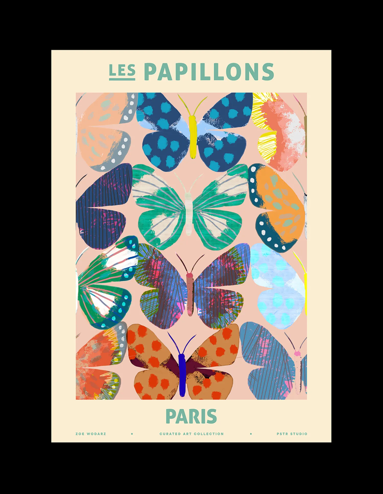 Søstrene Grene Rammer Og Plakater^Plakat Les Papillons - Paris 50 X 70