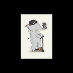 Børn Søstrene Grene Børne­Interiør^Plakat Off We Go A3