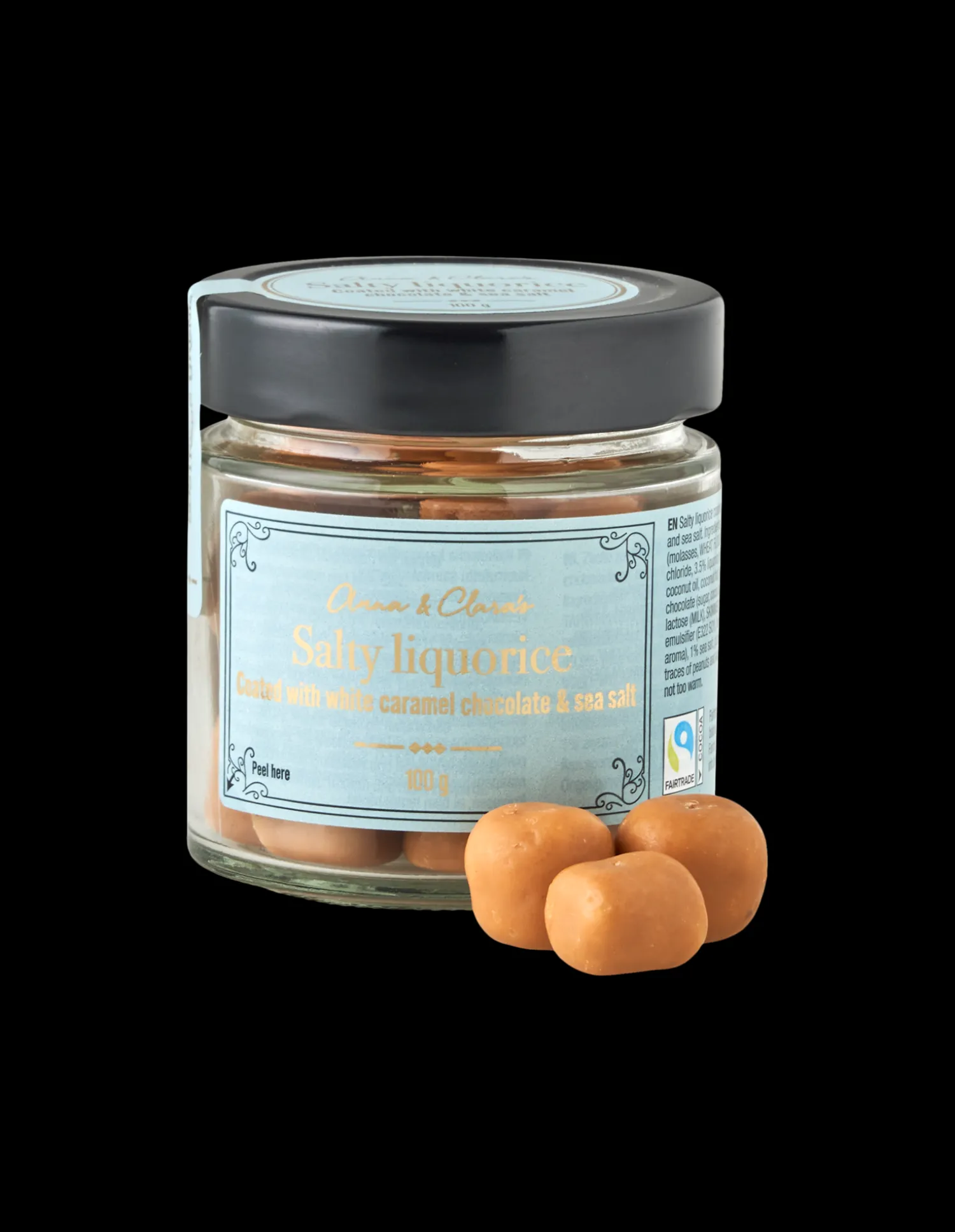 Søstrene Grene Den Lille Sult^Salmiaklakrids Med Karamelchokolade Og Havsalt