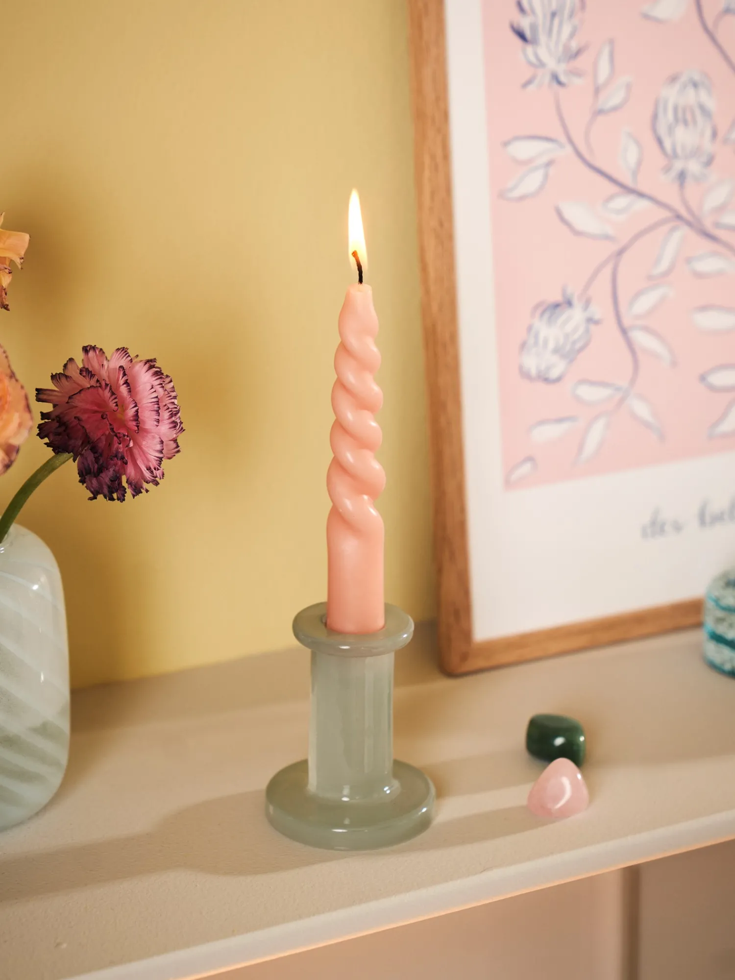 Søstrene Grene Lys|Stagelys^Snoede Lys 14 Cm 2-pak