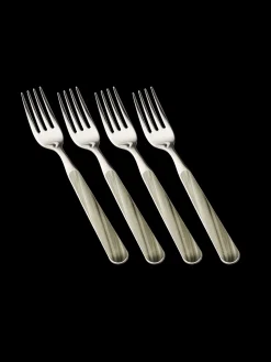 Søstrene Grene Service^Sæt Med Gafler Texture Legno