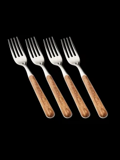 Søstrene Grene Service^Sæt Med Gafler Texture Legno