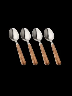 Søstrene Grene Service^Sæt Med Teskeer Texture Legno