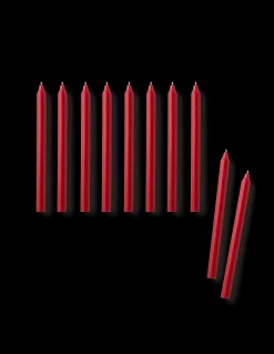 Søstrene Grene Julelys|Lys^Stagelys 29 Cm 10-pak