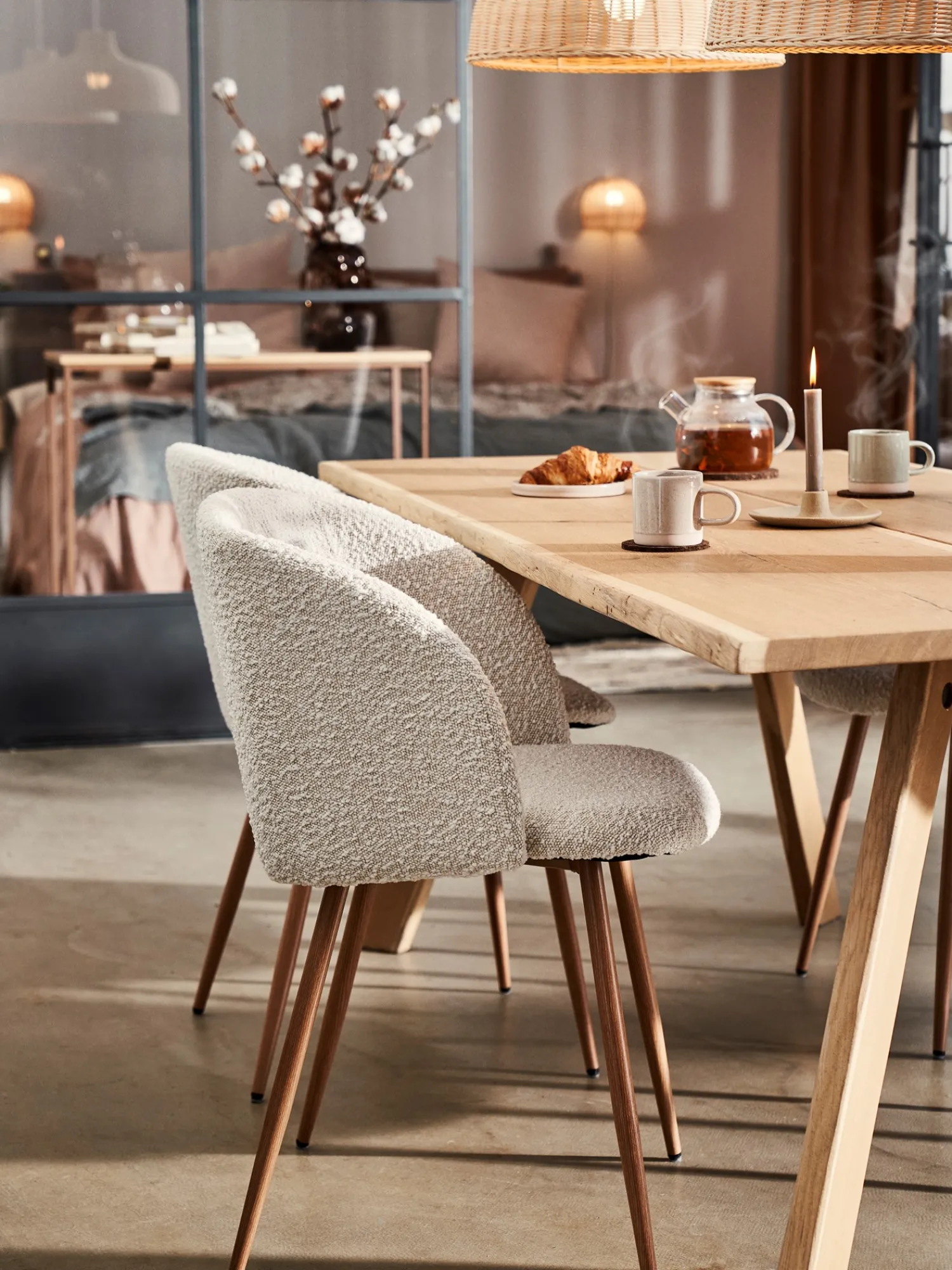 Søstrene Grene Stole^Stol I Boucléstof