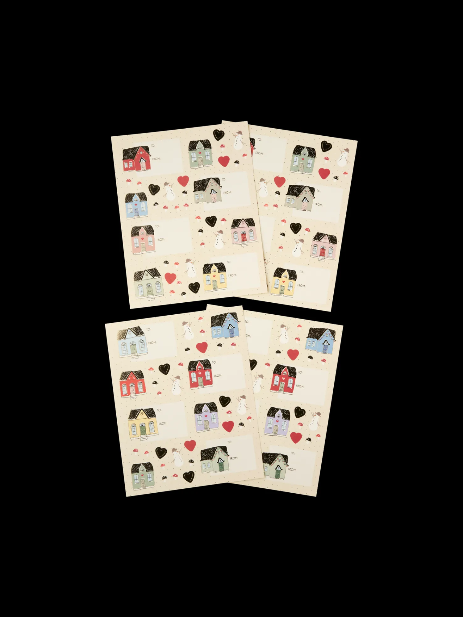 Søstrene Grene Jule­Indpakning|Kort^Til Og Fra-klistermærker