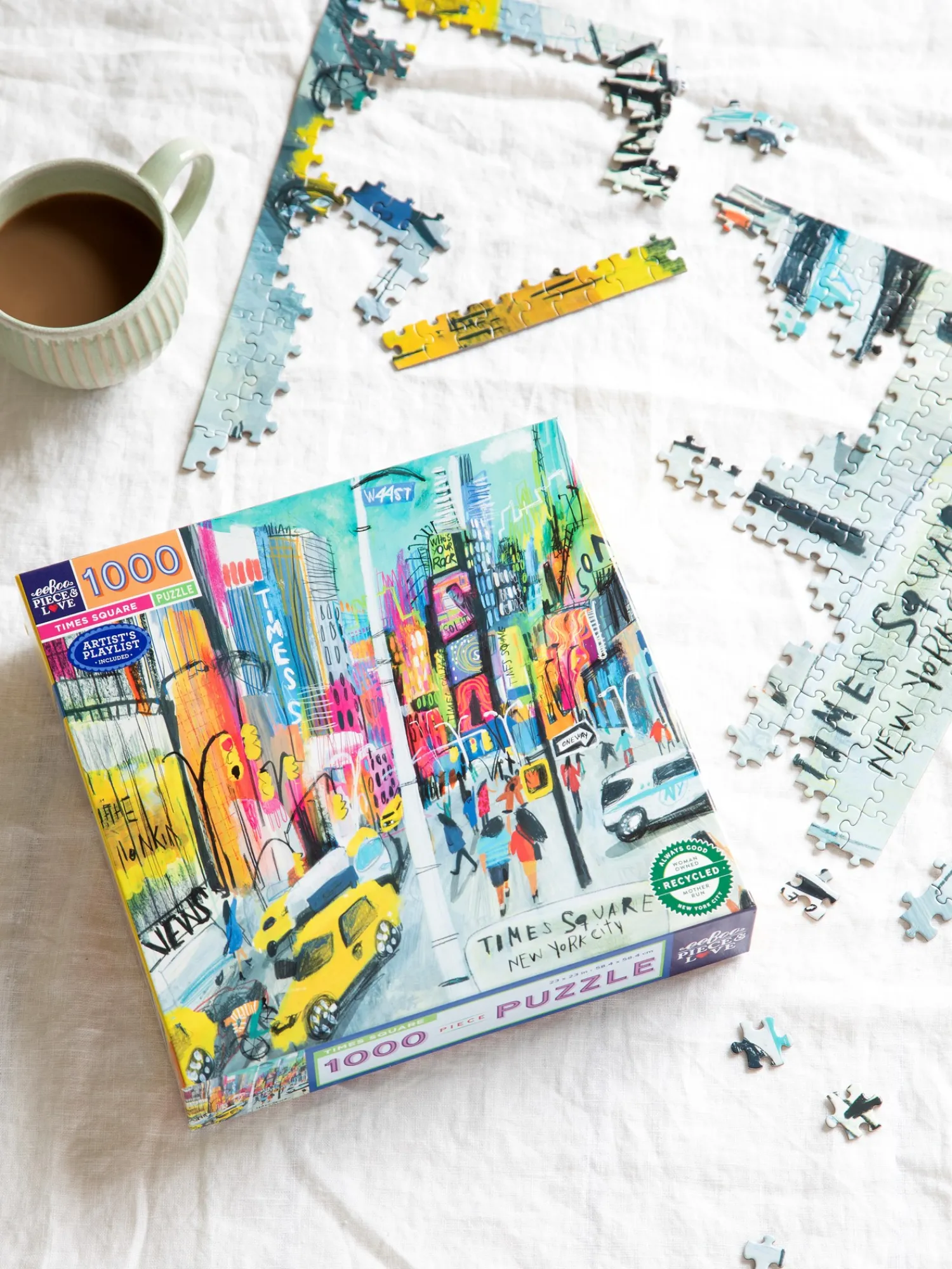 Søstrene Grene Puslespil Og Spil^Time Square-puslespil 1000 Brikker