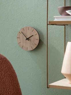 Søstrene Grene Dekoration^Vægur Walnut Ø12